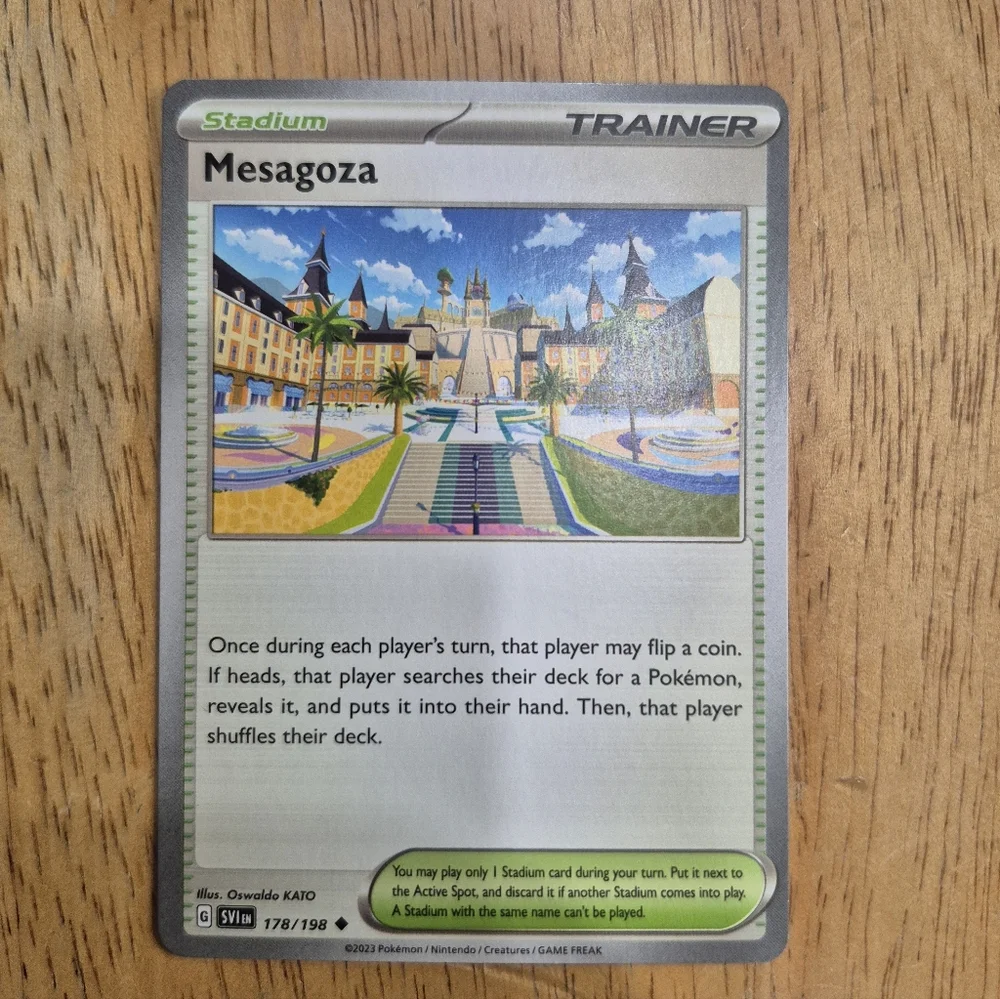 🔥 QTY 2 Pokemon Mesagoza Stadium Trainer Card
